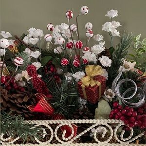 Lot of Winter Faux Flora